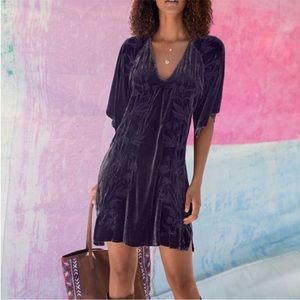 New! Johnny Was FLEURIE VELVET KIMONO DRESS DEEP
AMETHYST